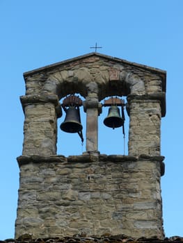 The belfry of the church of Saint Christopher in Cortona
