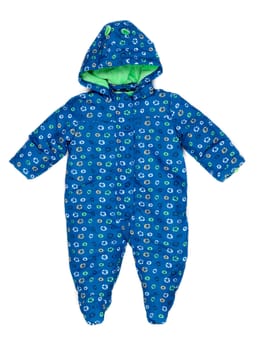 baby snowsuit isolated on white