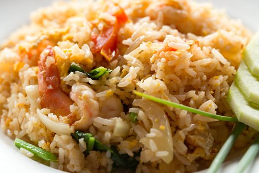 Fried rice. Part of a series of nine Asian food dishes