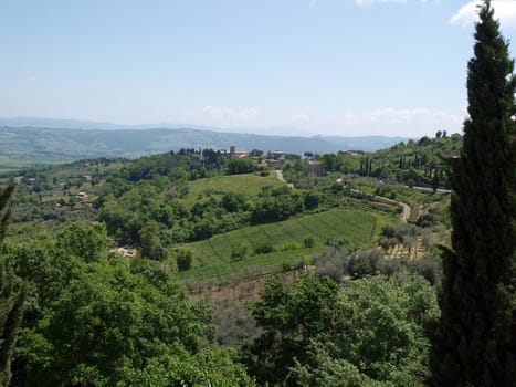 The beautiful landscape of Tuscany.
