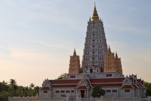 Vietnamese style temple in Thailand. Wat Yan, Pattaya, Chonburi province.