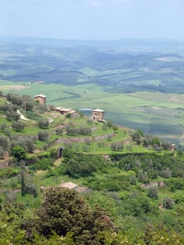 The beautiful landscape of Tuscany.