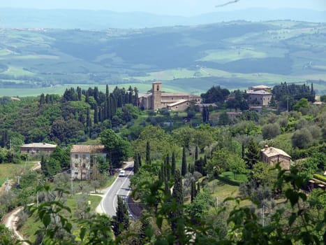 The beautiful landscape of Tuscany.