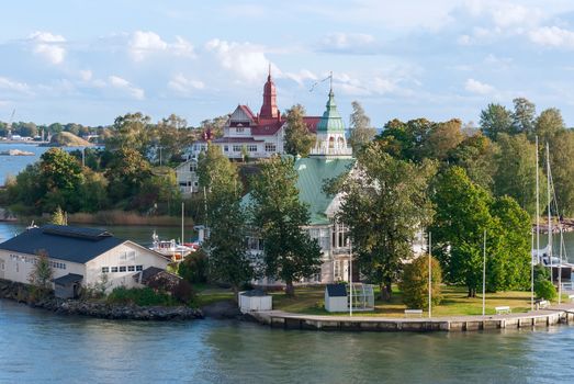 island in the Baltic Sea near Helsinki. Finland.