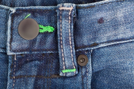 piece of men's jeans close-up