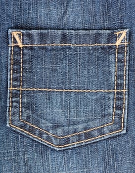 classic jeans pocket close up