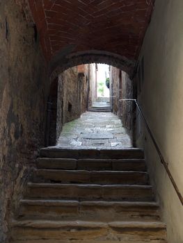Montepulciano - the narrow streets of the historic city center