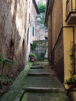 Montepulciano - the narrow streets of the historic city center