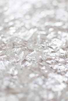 abstract silver rough wrinkle foil texture background