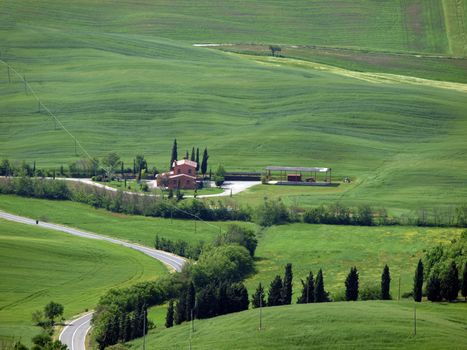 The landscape of the Val d’Orcia. Tuscany. Italiy