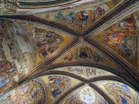 Orvieto - Duomo interior. Cappella Nova or of San Brizio