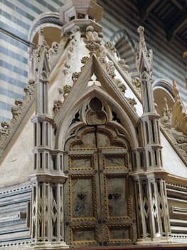 Interior of Cathedral (Duomo). Orvieto, Umbria