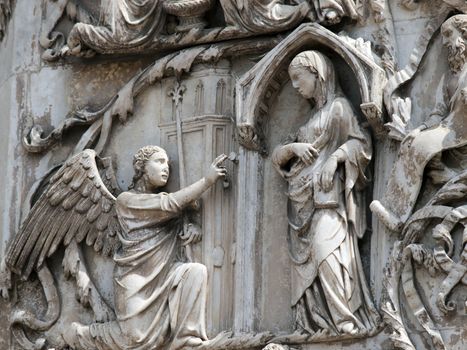 Orvieto Duomo facade. The third pillar with stories from the New Testament
. The Annunciation
