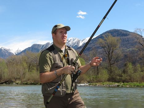 fisherman on river 