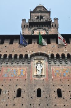 Sforza's Castle in Milan, Italy (Europe)