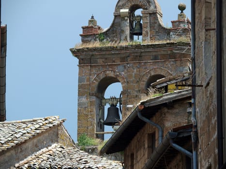 picturesque architecture of the old town of Orvieto, Umbria, Italy