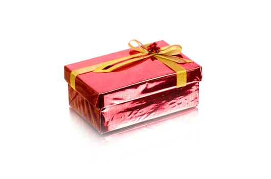 Red Gift Box on white background