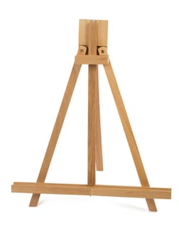High quality artist easel isolated on white background