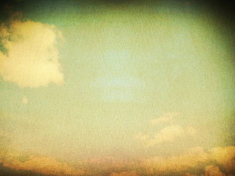 retro image of cloudy sky