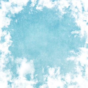 Grunge image of blue sky.