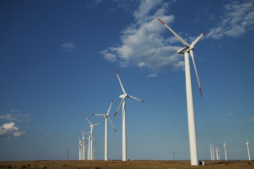 Series of wind power generators