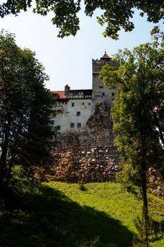 Bran castle, Transylvania, view from below