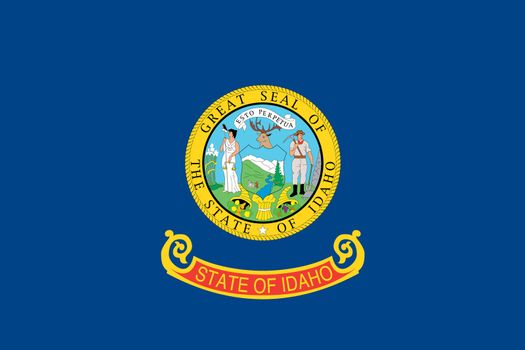 The Flag of the American State of Idaho