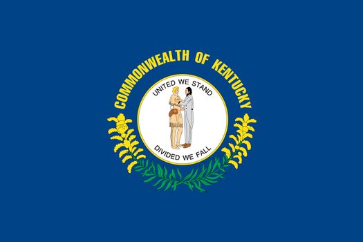 The Flag of the American State of Kentucky