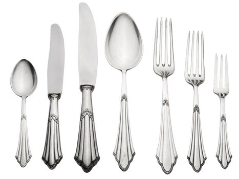 Old Silverware Set (Clipping Path)