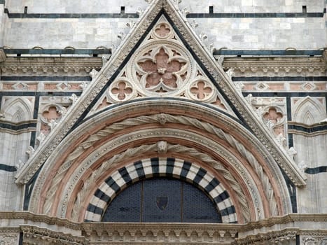 Facade of the Baptistery in Siena