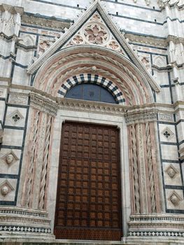 Facade of the Baptistery in Siena