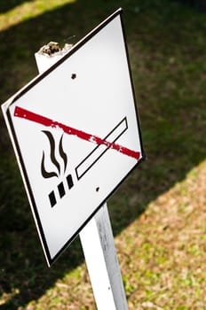 No smoking sign