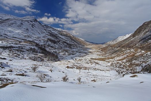 Ogwen Valley Snowdonia National park North Wales UK