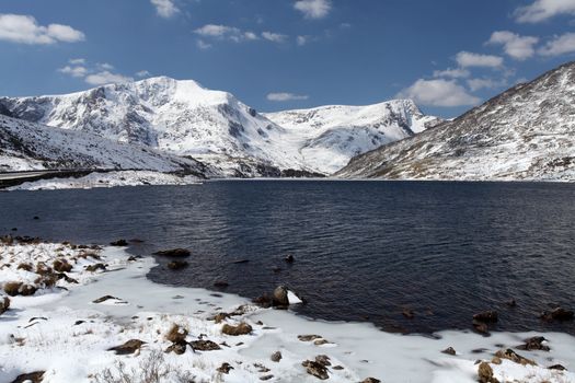 Snowdonia national park llyn ogwen lake