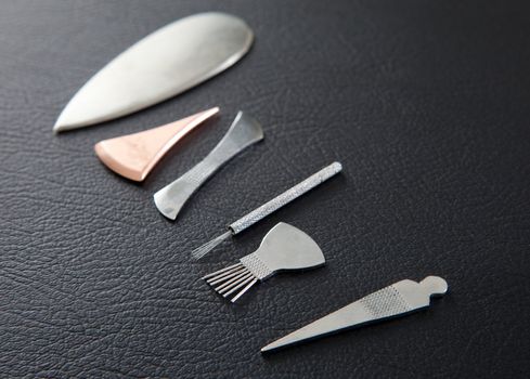 Selection of Shoni Shin tools for pediatric acupuncture