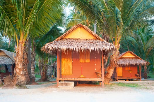 Bamboo bungalow on the beach of Koh Chang island, Thailand