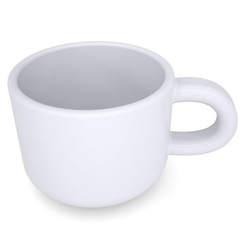 White coffee mug. Isolated render on a white background