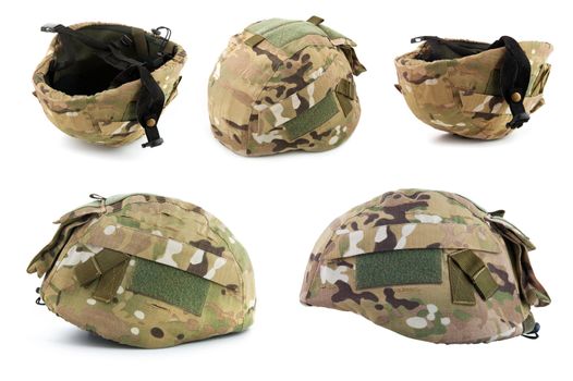 Military helmet isolate on a white background