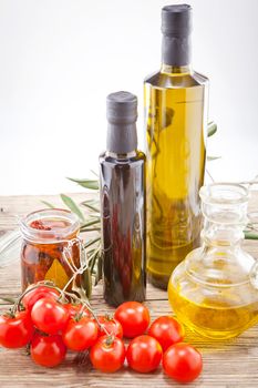 tatsty geen olives tomatoes and olive oil ingredients vegetarian food