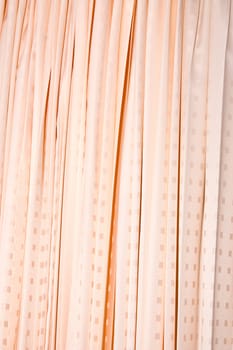 Pink curtains for decorative and background.