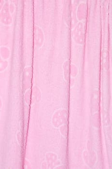 Pink curtains for decorative and background.