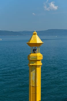 The crossing through the strait of Dardanelles from Asia to Europe
