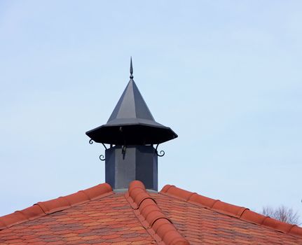 Chimney on a background of the sky