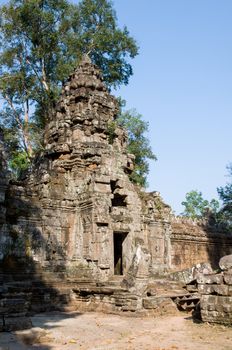 ruined temple in Cambodia