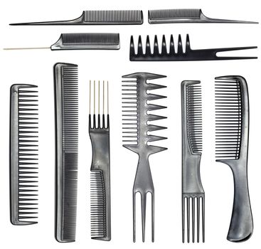 collection of combs