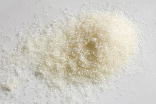 Sugar on a white background