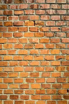 Orange brick  wall for backgrounds