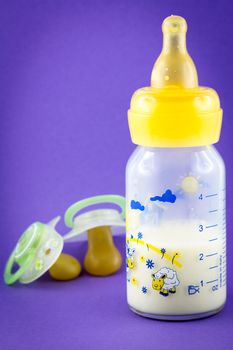 Baby bottle with pacifiers