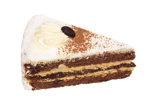cake on a white background