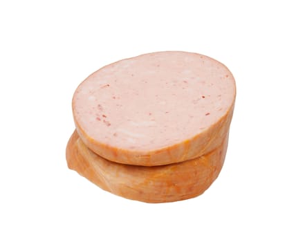 Sausage on a white background isolated 